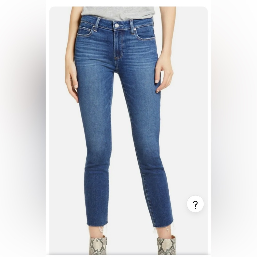 Paige skyline skinni crop jeans